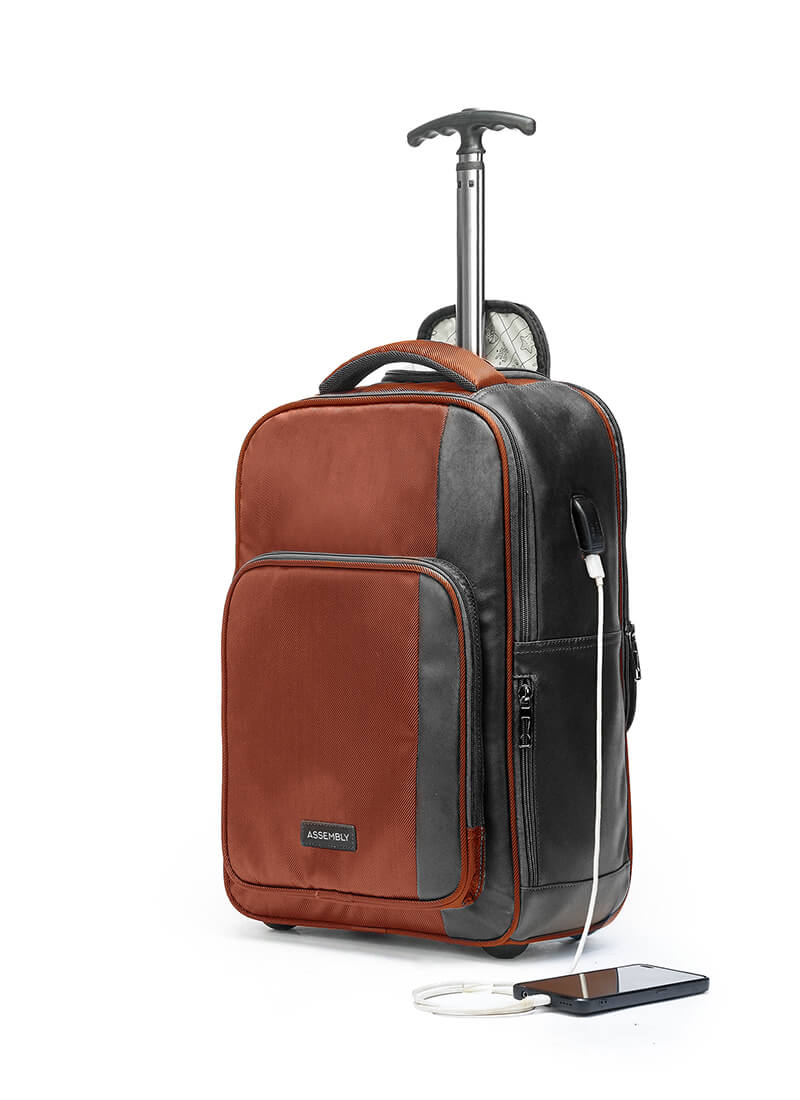 Jetson | Rust | Laptop Trolley Backpack