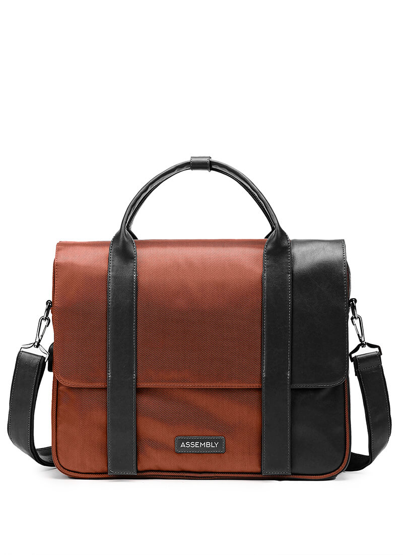 Urbix | Rust | Premium Laptop Messenger Bag
