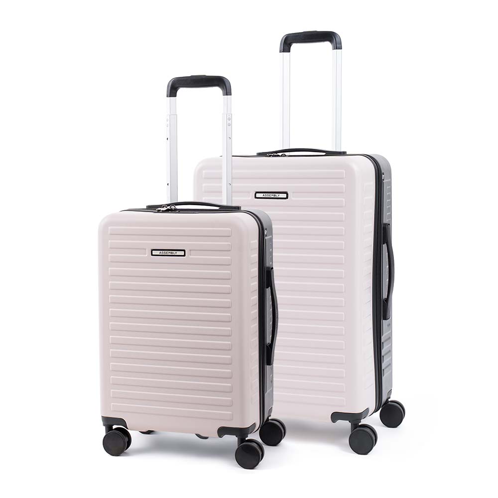 Two Tone Combo | Ivory-Grey | Cabin+Medium Hard Luggage