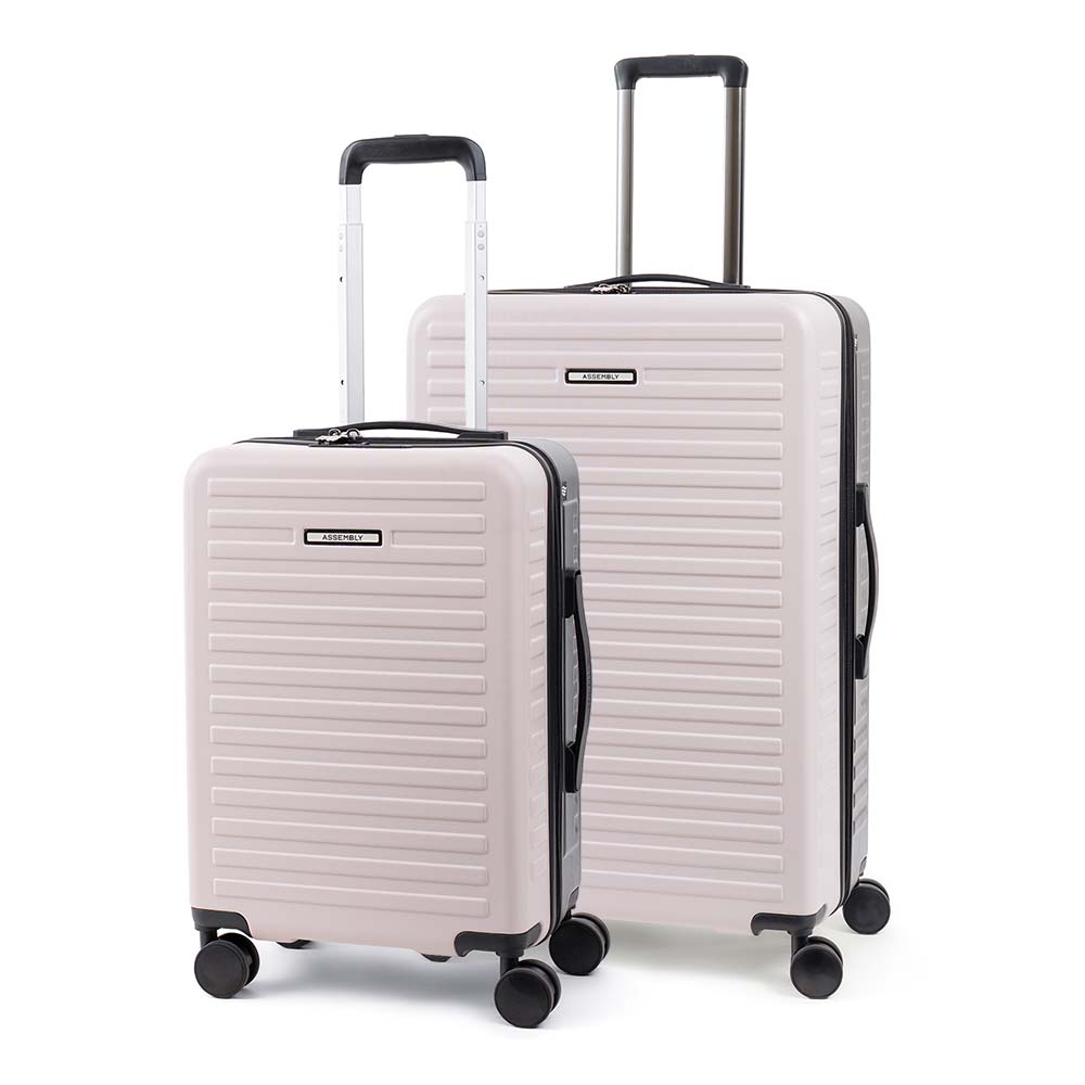 Two Tone Combo | Ivory-Grey | Cabin+Large Hard Luggage