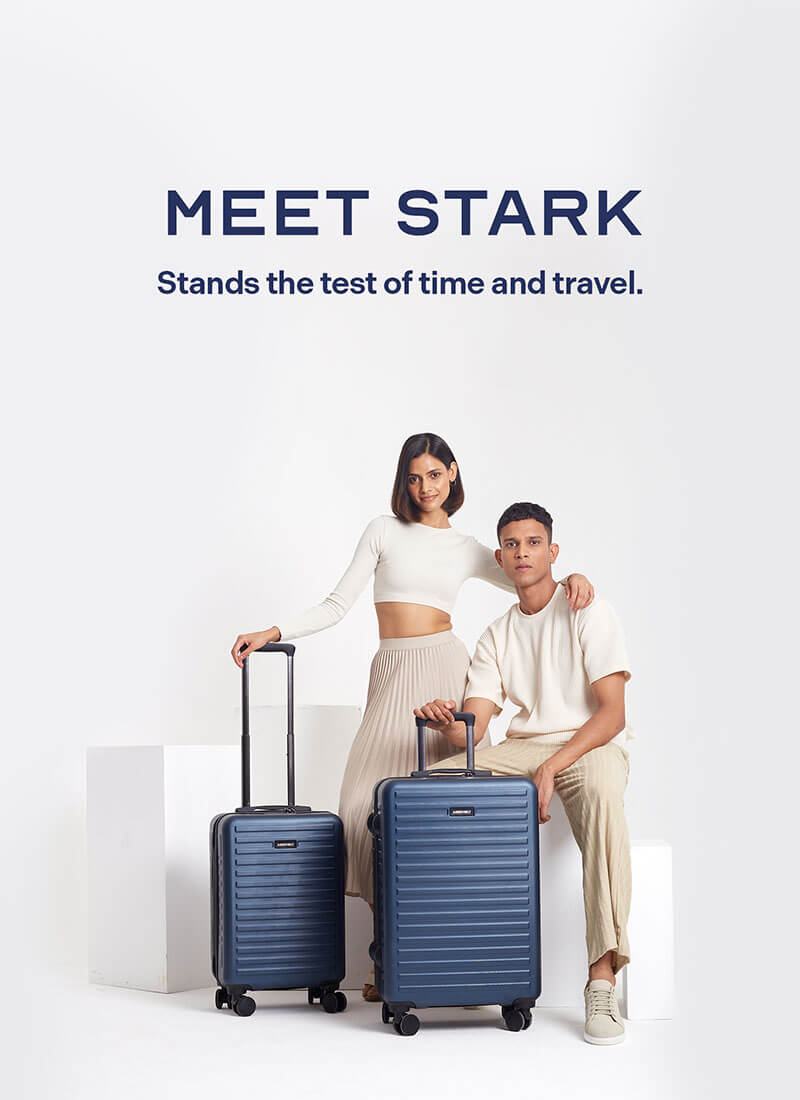 Stark Combo | Blue | Cabin+Medium Hard Luggage