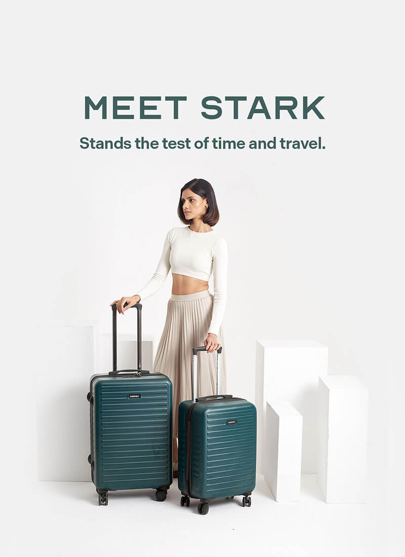 Stark Combo | Green | Cabin+Medium Hard Luggage