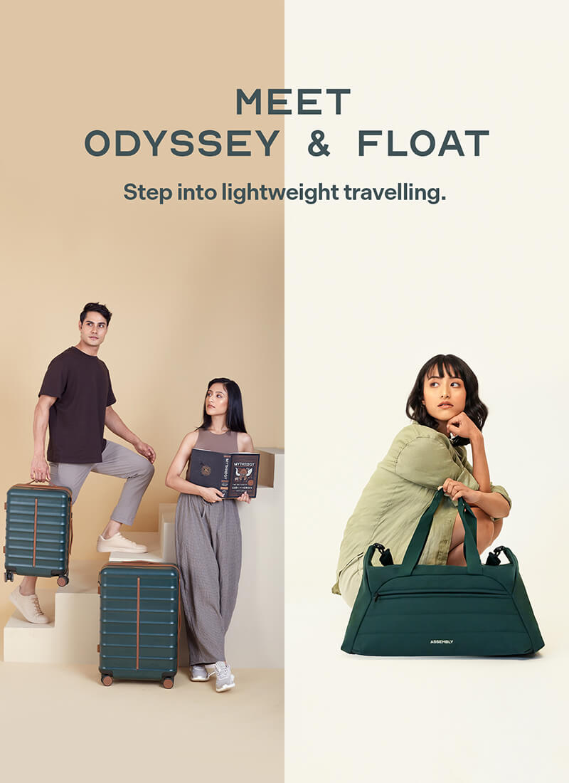 Odyssey Set of 2 & Float Duffle Combo | Forest Green | Cabin+Medium Hard Luggage & Duffle