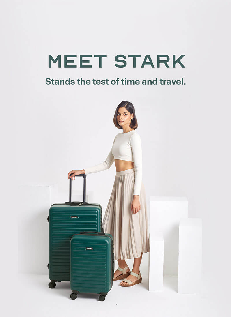 Stark Combo | Green | Cabin+Large Hard Luggage