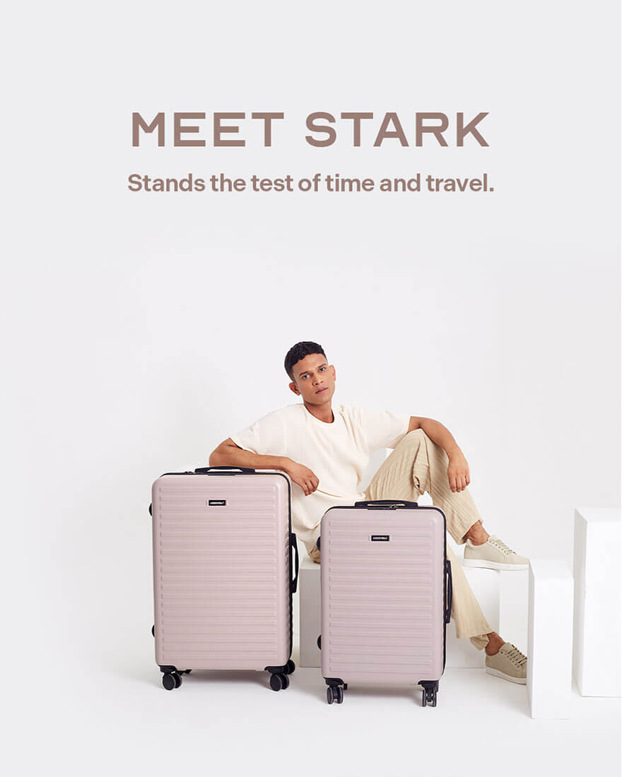 Stark Combo | Ivory | Cabin+Large Hard Luggage