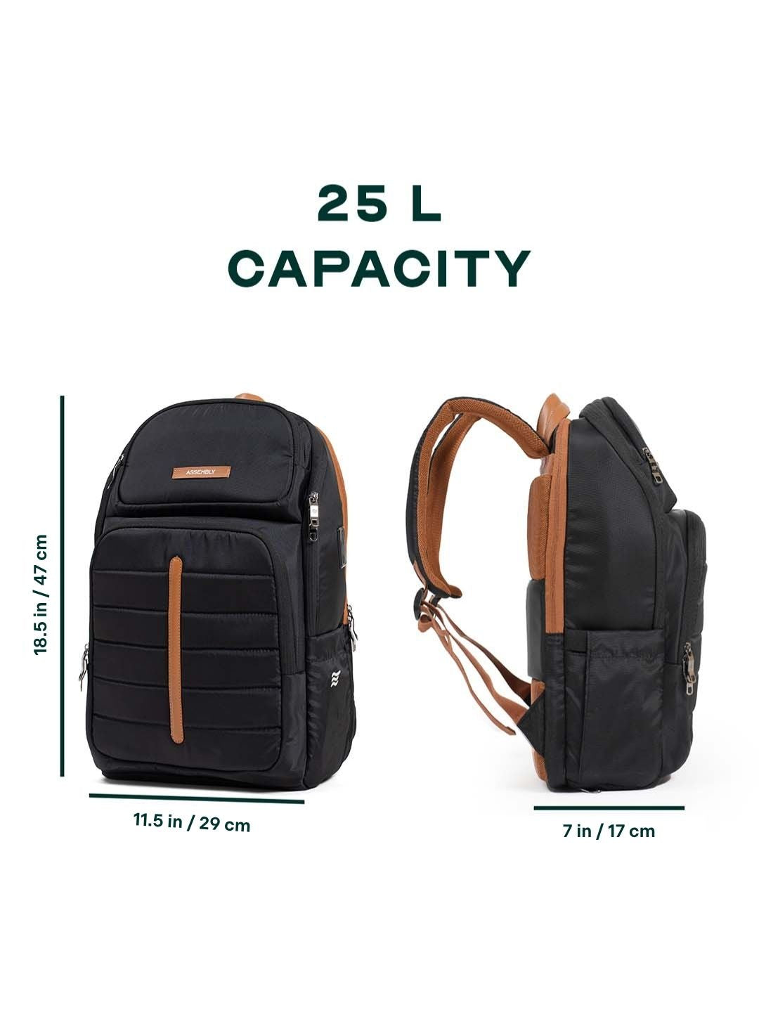 Odyssey Backpack | Black | Everyday Laptop Backpack
