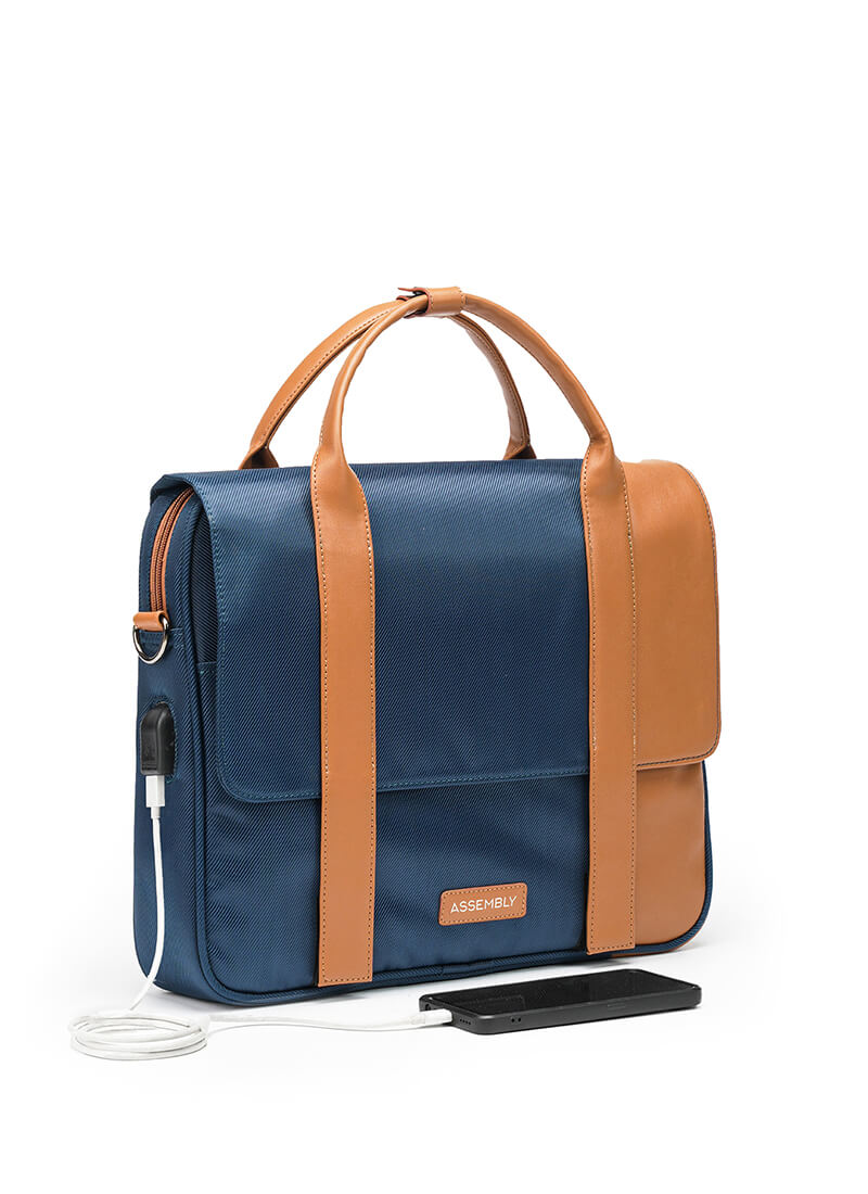 Urbix | Blue | Premium Laptop Messenger Bag