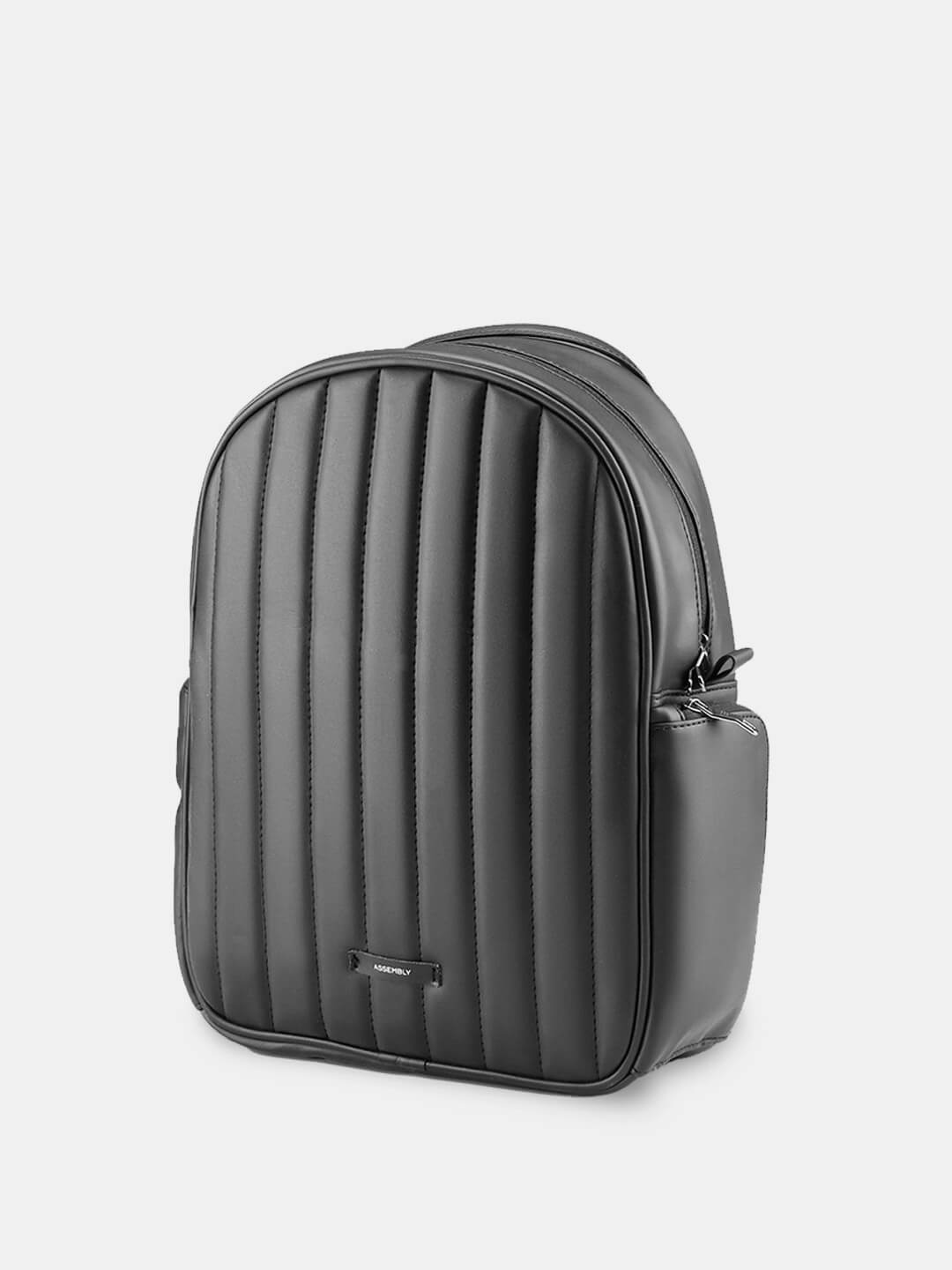 Conchita Quilted Backpack for Women & Girls Black