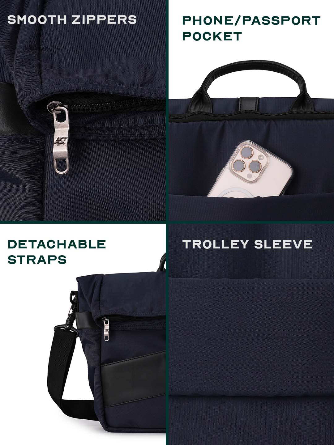 Oblique Messenger Bag | Navy Blue | Everyday 15.6" Laptop Bag