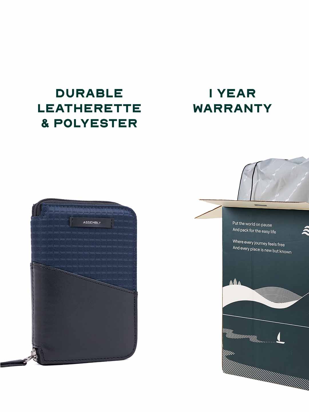 Valor Travel Passport Organizer | Blue | Sleek & Secure Design