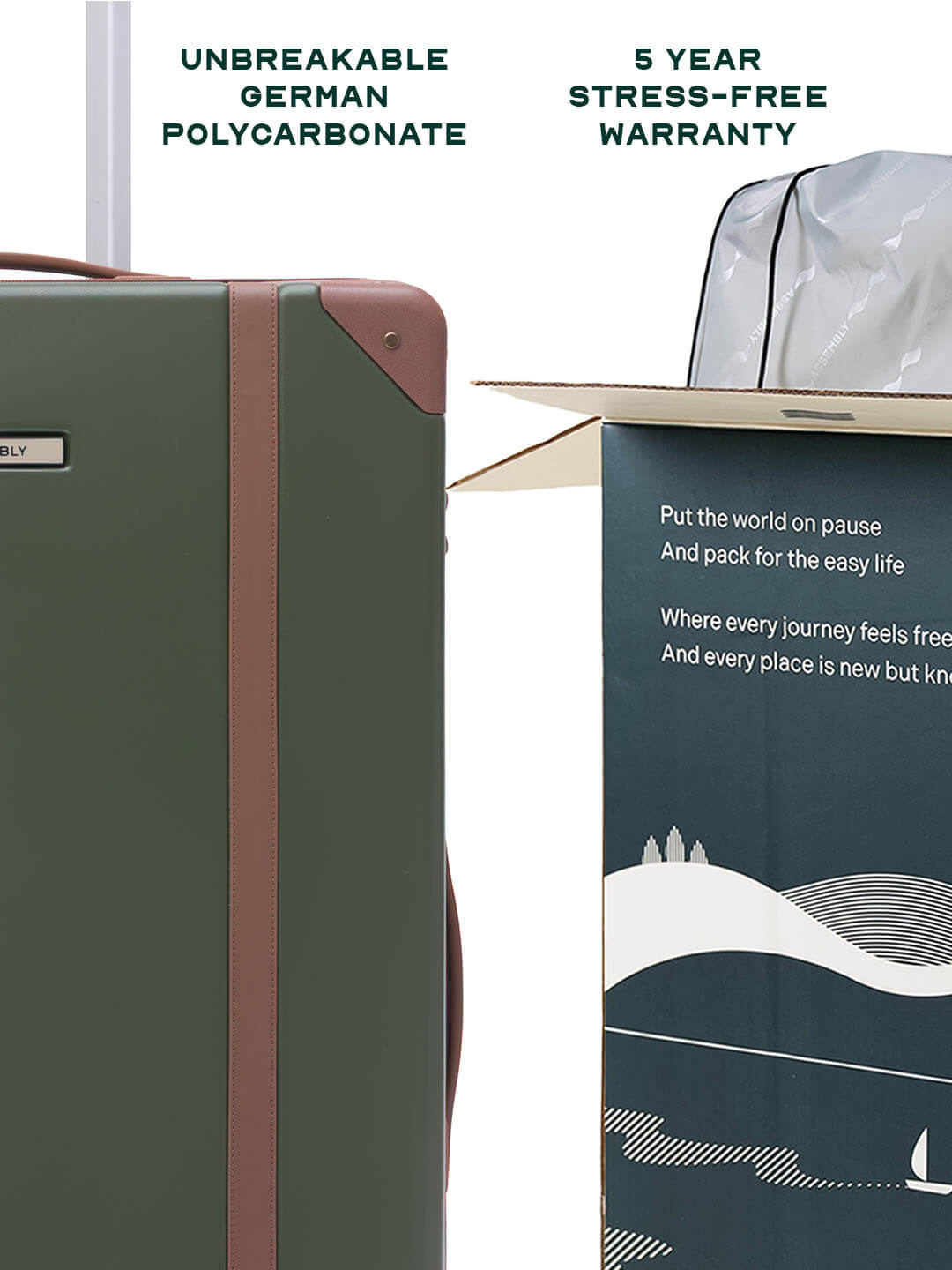 Vintage | Green | Cabin Hard Luggage