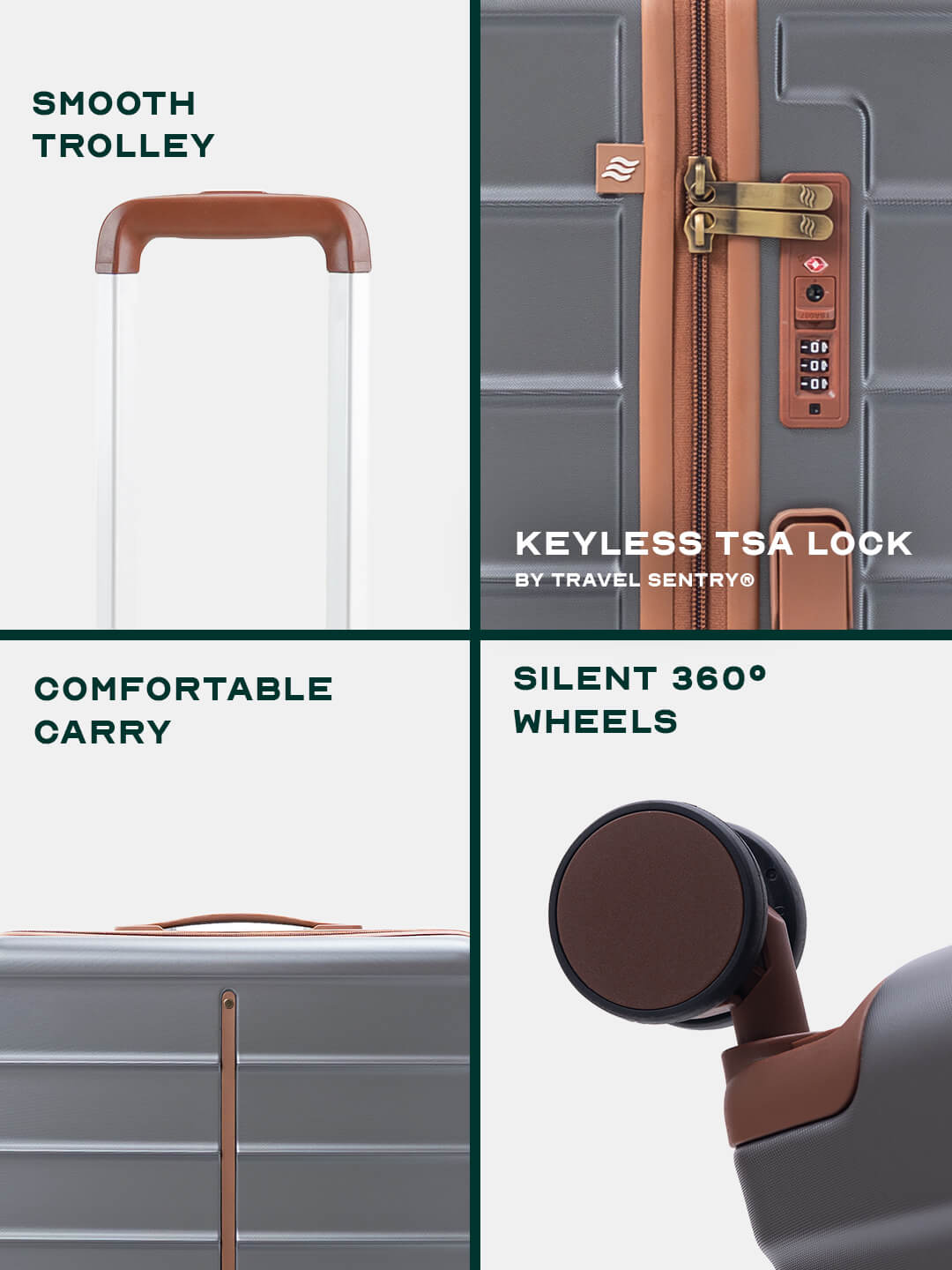 Odyssey | Grey | Cabin Hard Luggage