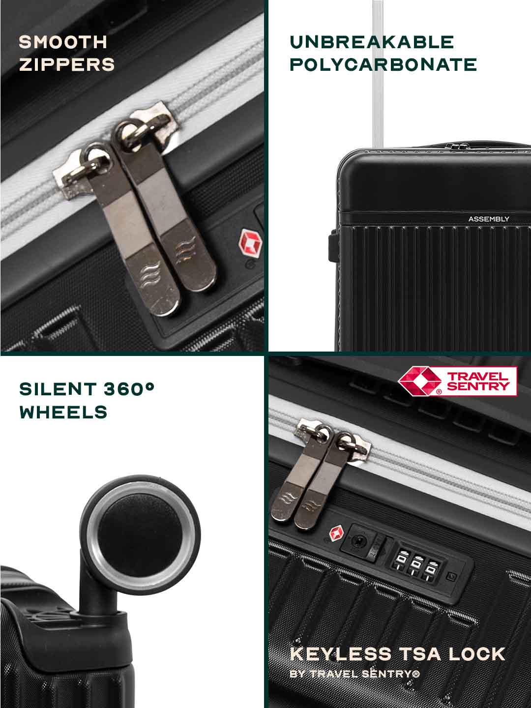 Rover | Black | Medium Hard Luggage