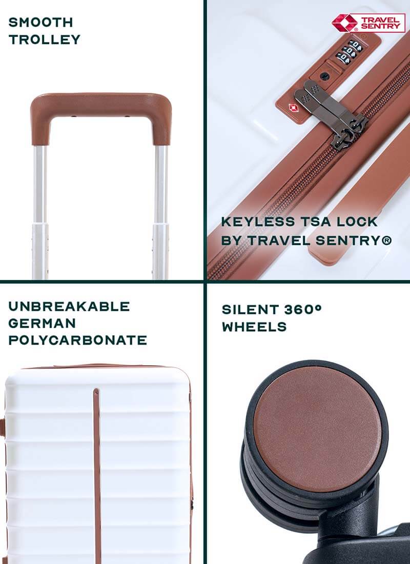 Odyssey Combo | Sand | Medium+Large Hard Luggage