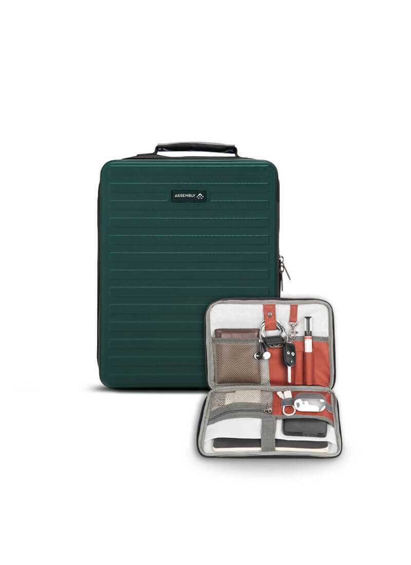 Edge+Tech Kit Combo | Green | Hardshell Backpack with Tech-Kit
