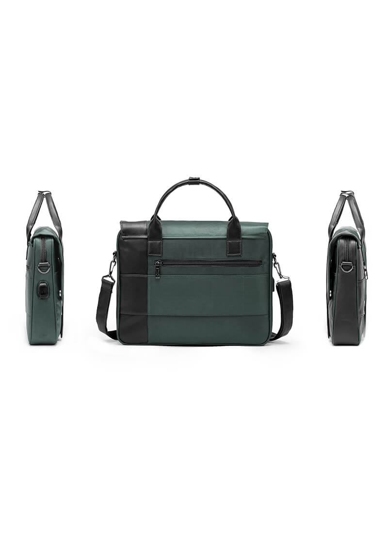 Urbix | Green | Premium Laptop Messenger Bag