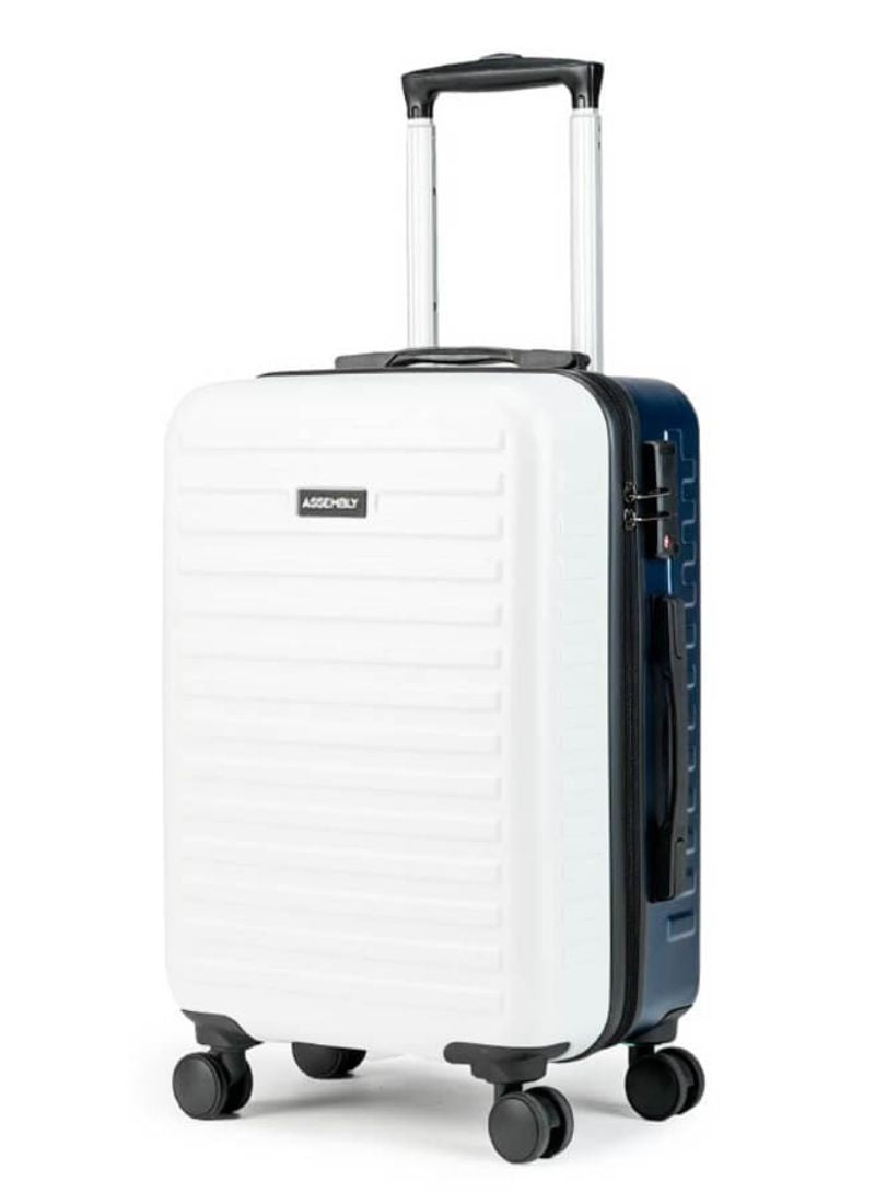 Two Tone | White-Blue | Cabin Hard Luggage