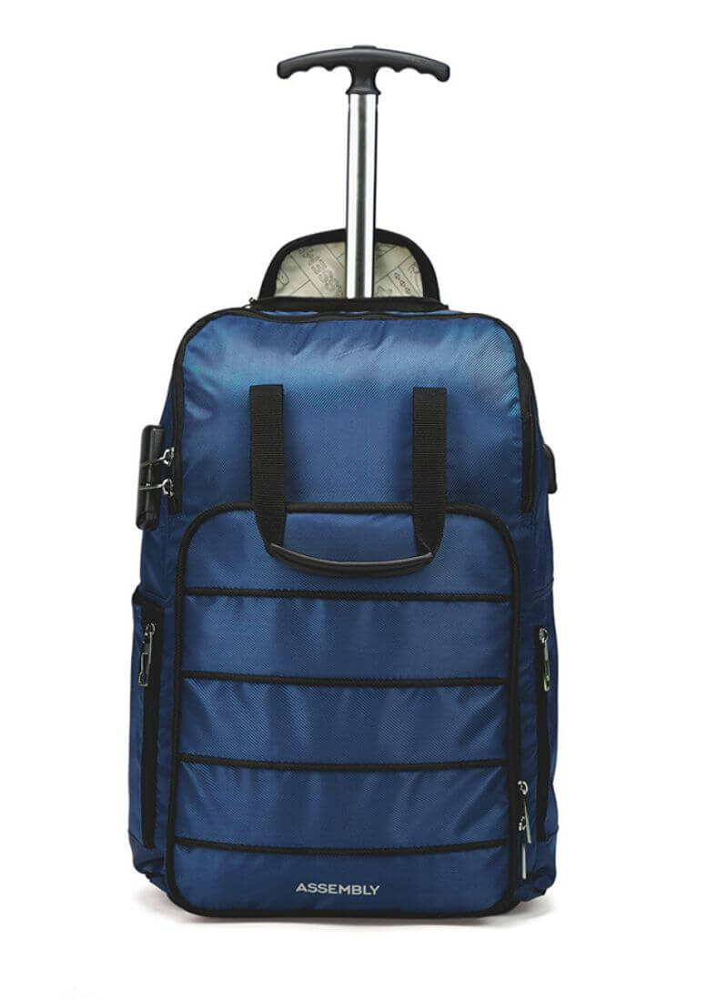 Amok Blue Laptop Trolley Backpack