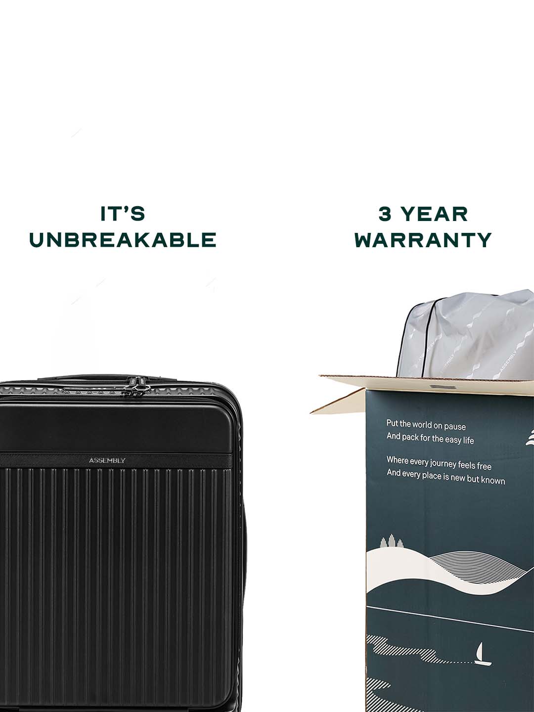 RoverPro | Black | Cabin Hard Luggage
