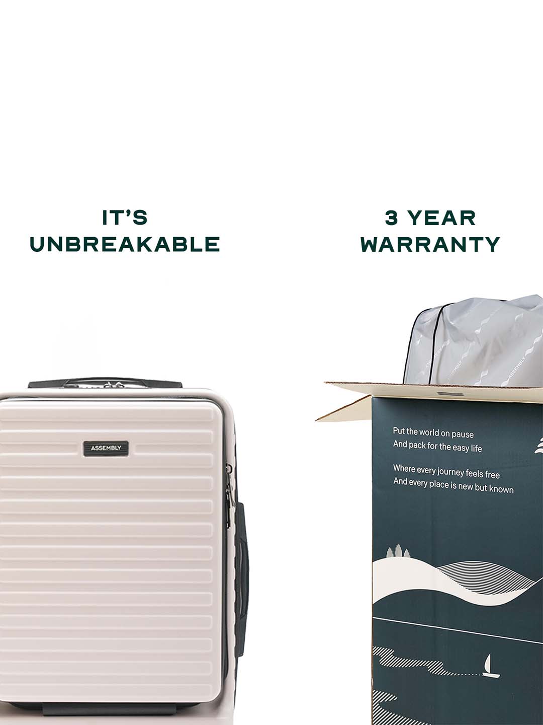 StarkPro | Ivory | Cabin Hard Luggage