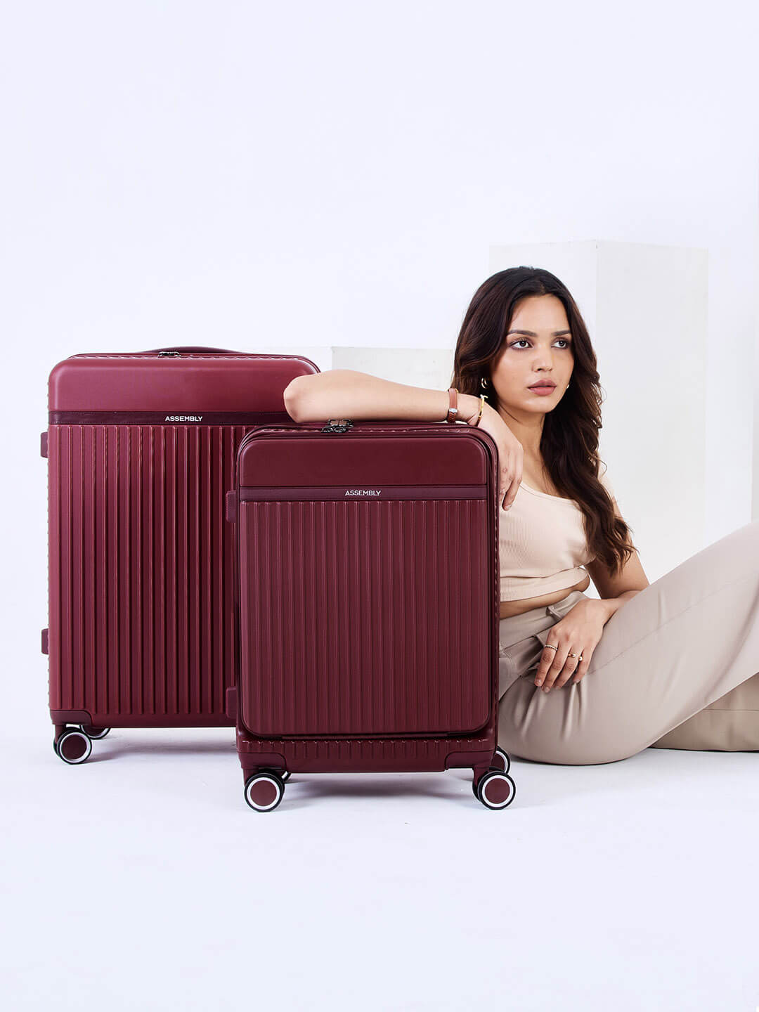 Rover Pro Combo | Wine | CabinPro+Medium Hard Luggage