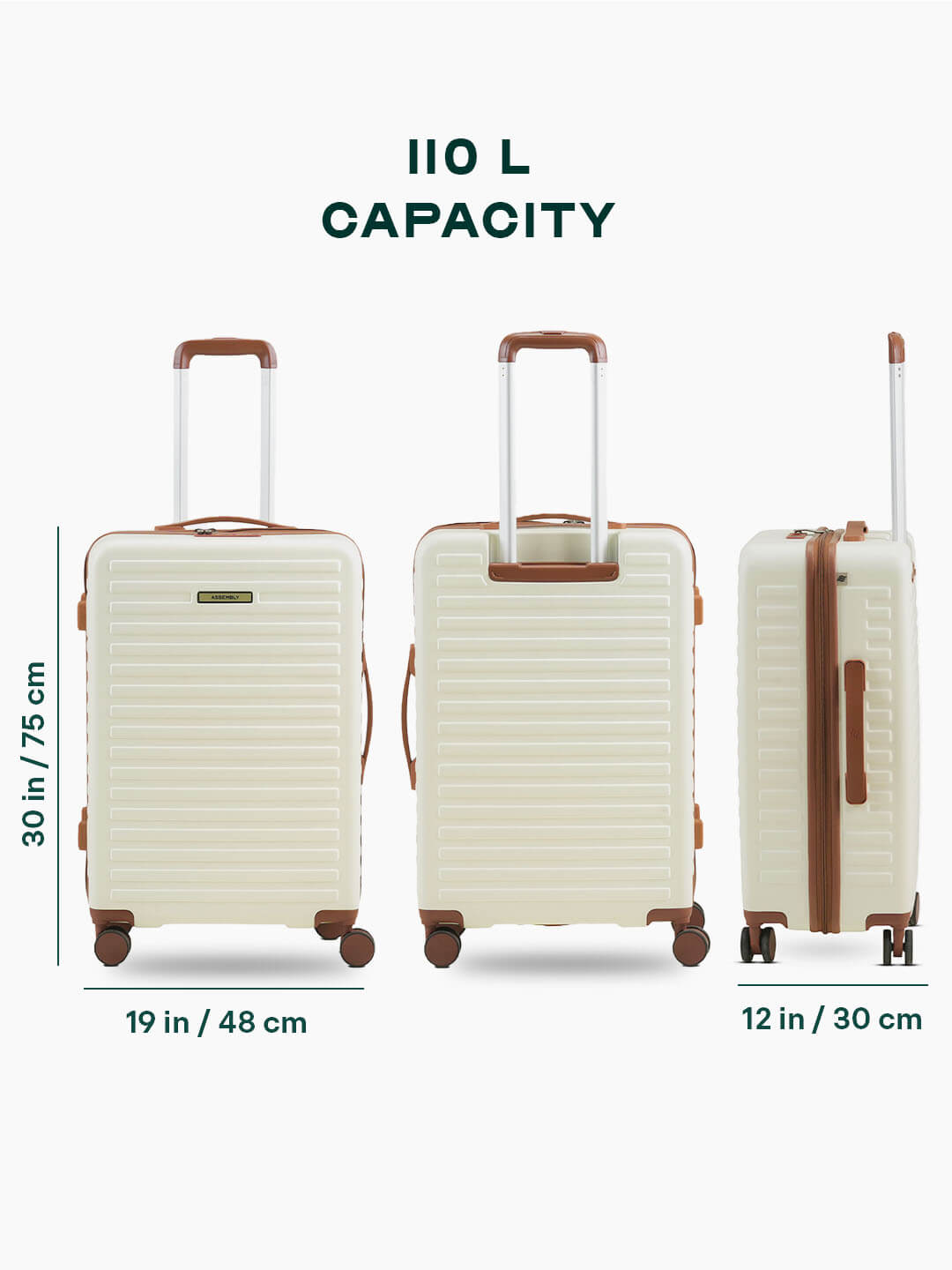 Stark | Moon-White | Large Hard Luggage