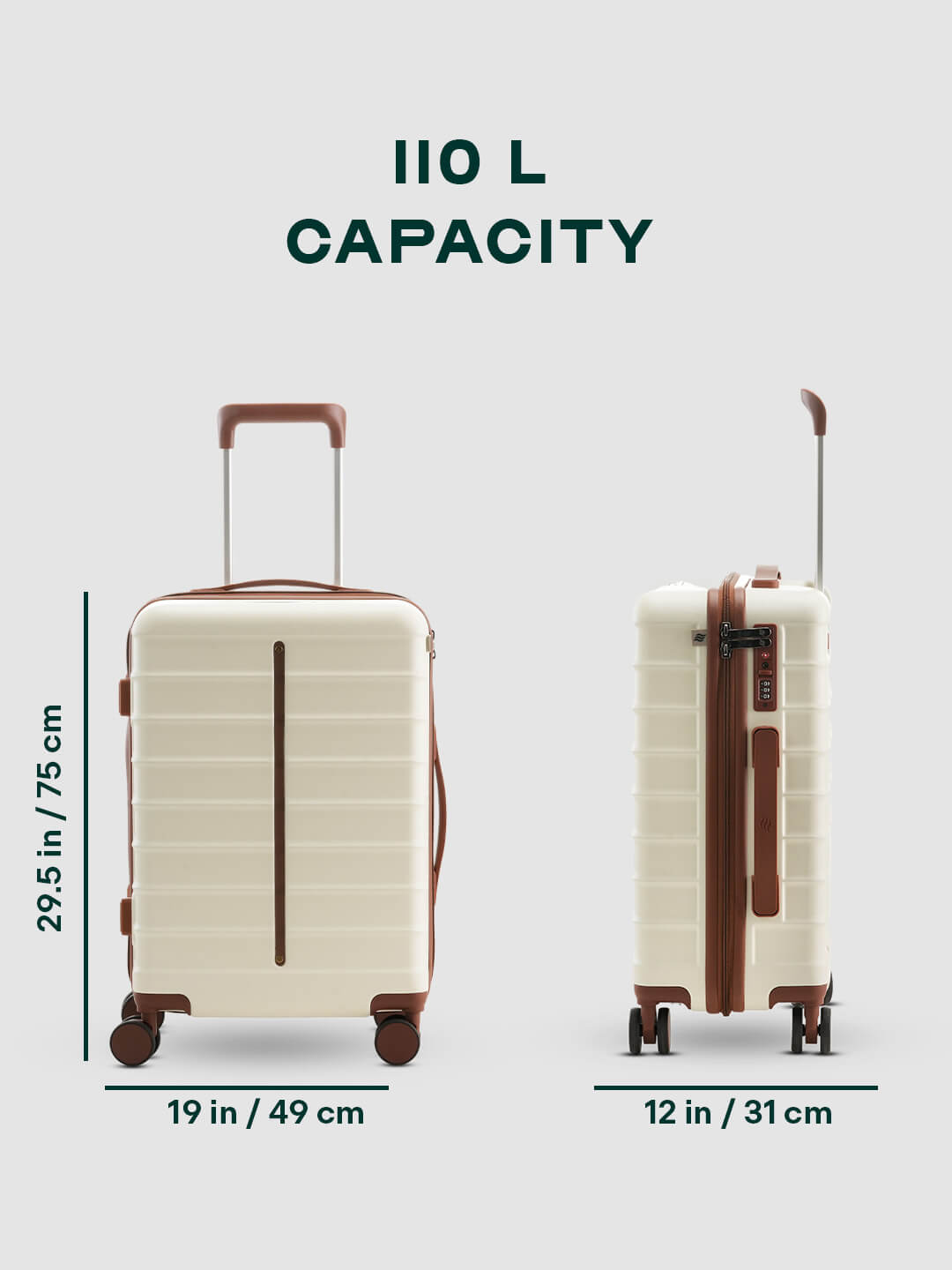 Odyssey | Sand | Large Hard Luggage