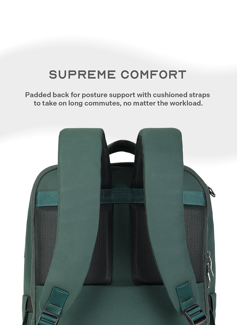 Stark Backpack | Green | Everyday Laptop Backpack