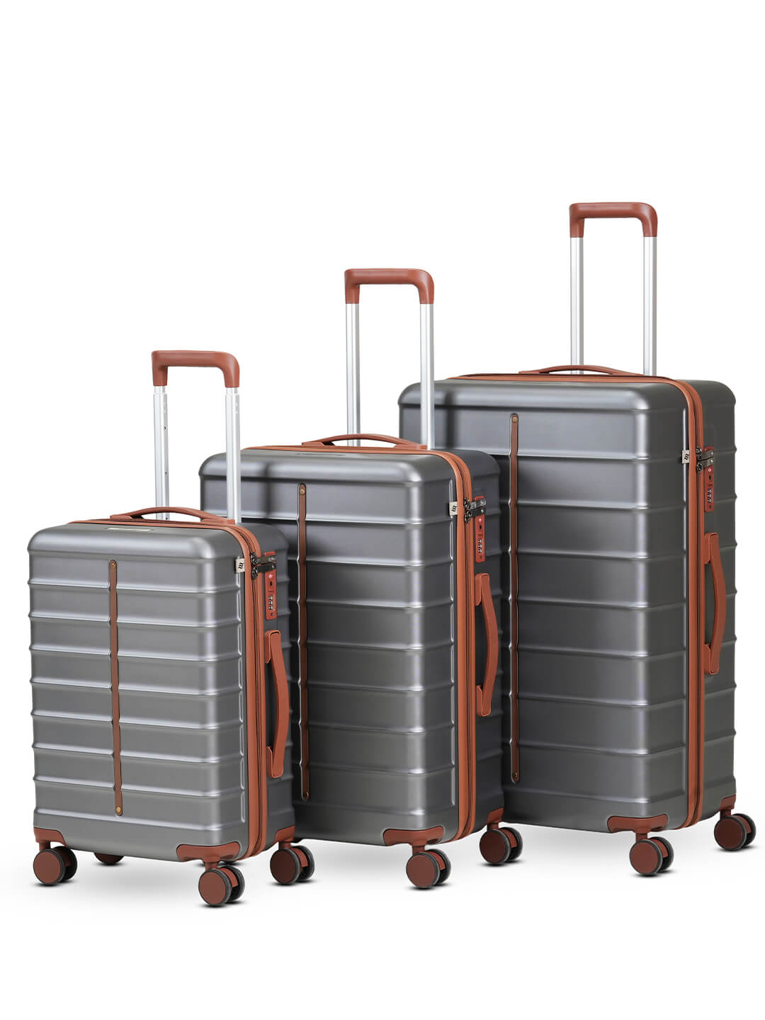 Odyssey Combo | Grey | Set of 3 Hard Luggage