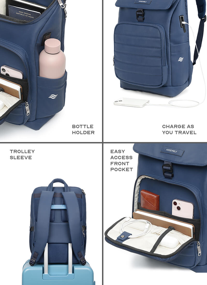 Stark Backpack | Blue |  Everyday Laptop Backpack