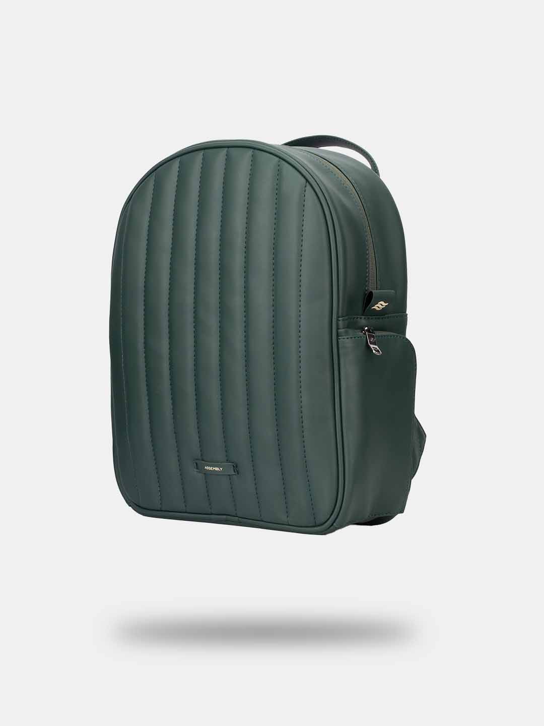 Buy Conchita Quilted Backpack Green – Backpacks Online in India | Assembly