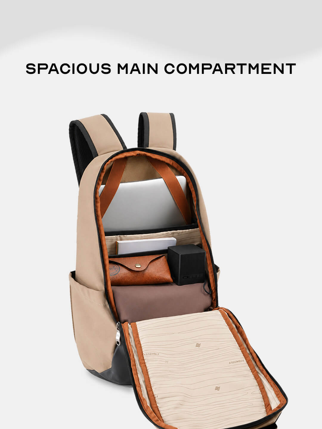 Float Premium Laptop Backpack Beige