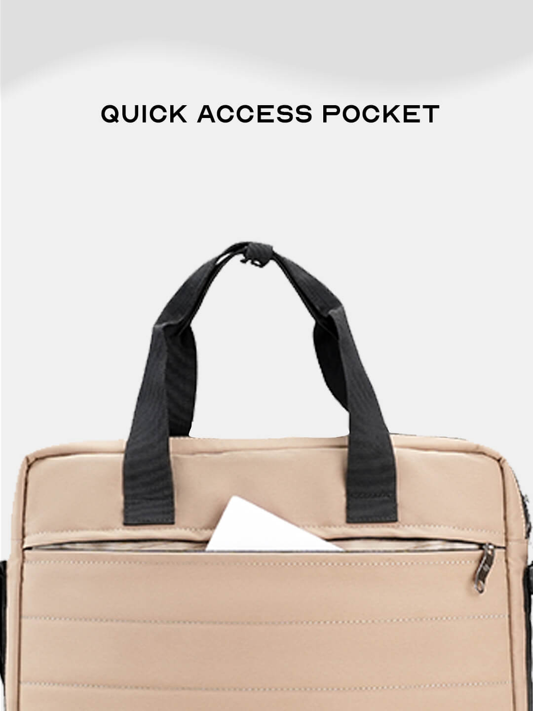Float Laptop Messenger Bag Beige