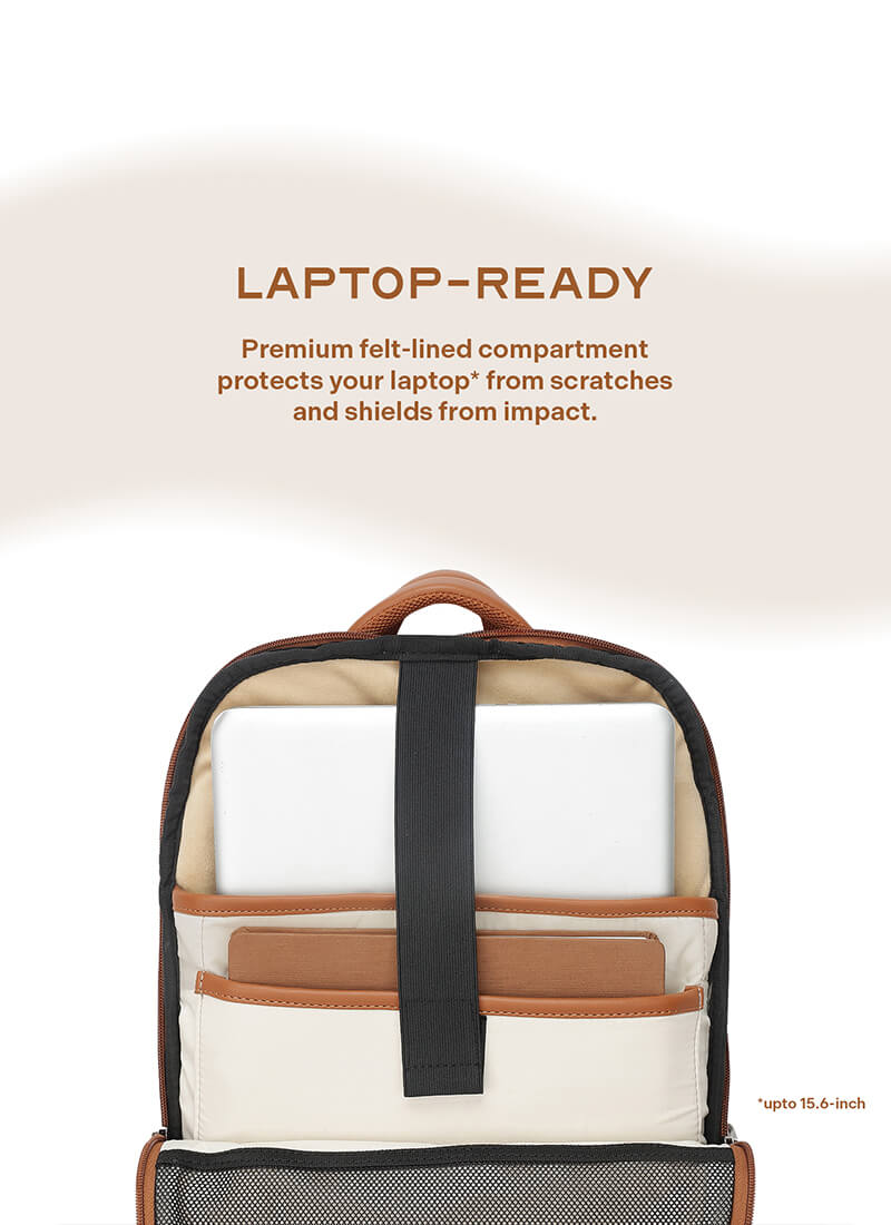 Odyssey Backpack | Beige | Everyday Laptop Backpack