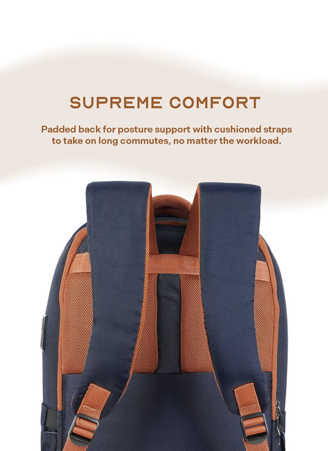 Odyssey Backpack | Navy Blue |  Everyday Laptop Backpack