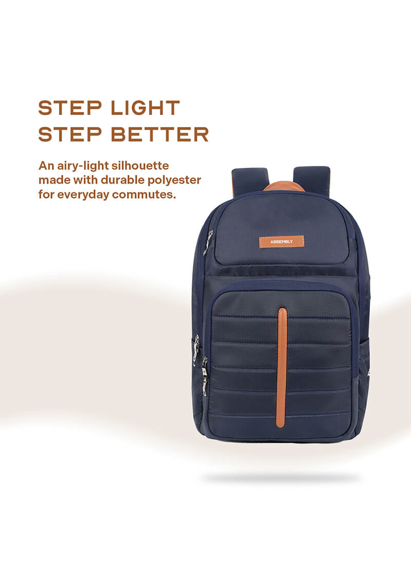 Odyssey Backpack | Navy Blue |  Everyday Laptop Backpack