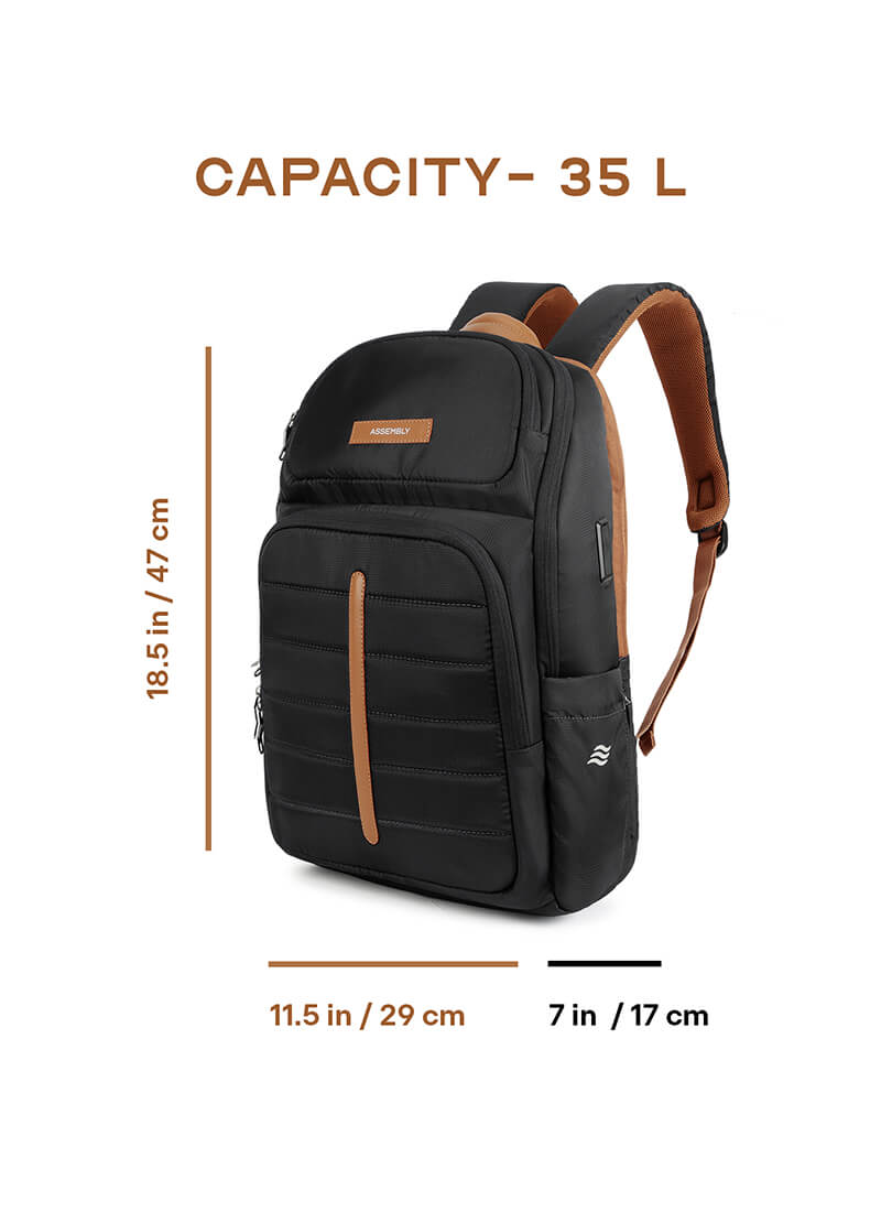 Odyssey Backpack | Black |  Everyday Laptop Backpack