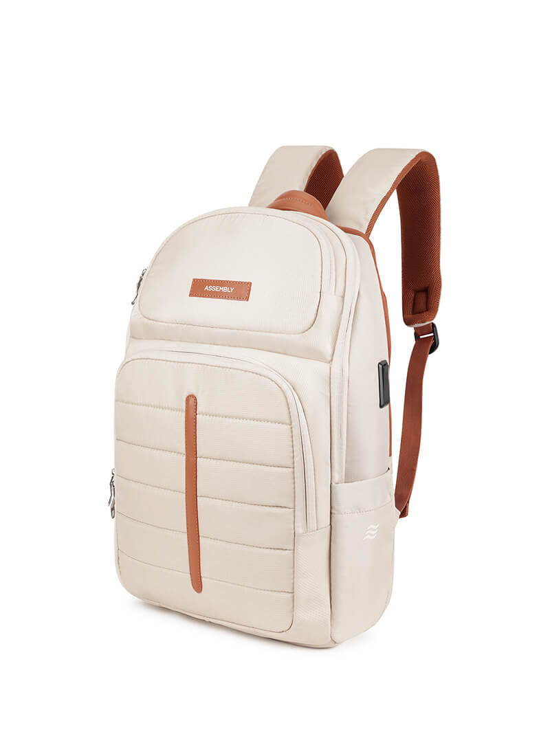 Odyssey Backpack | Beige | Everyday Laptop Backpack