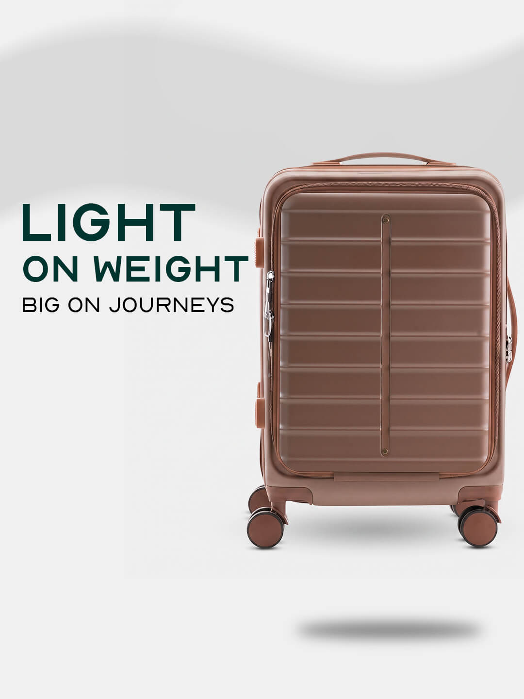 OdysseyPro | Brown | Cabin Hard Luggage