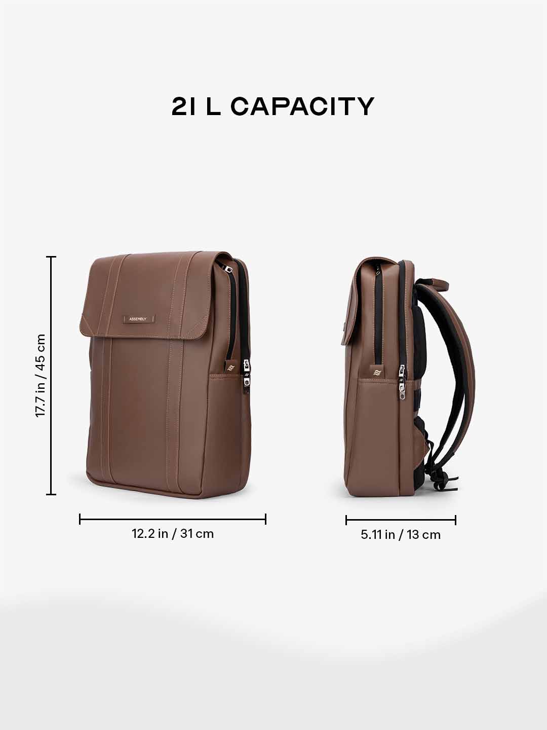 Buy Vintage Travel Backpack Brown – Backpacks Online in India | Assembly
