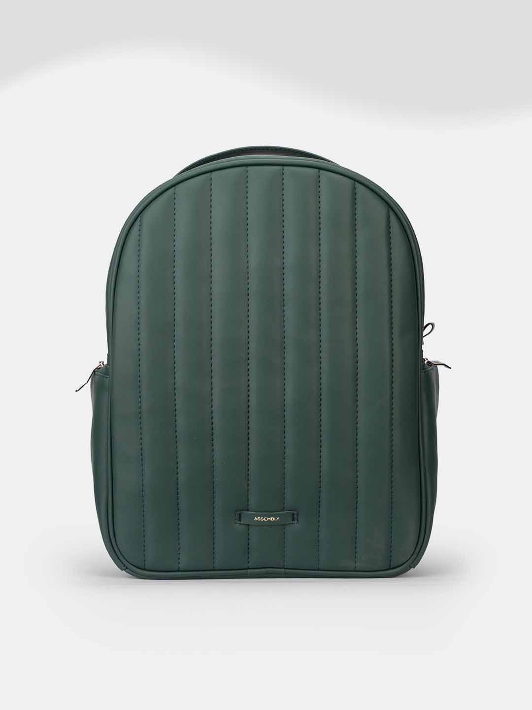 Buy Conchita Quilted Backpack Green – Backpacks Online in India | Assembly