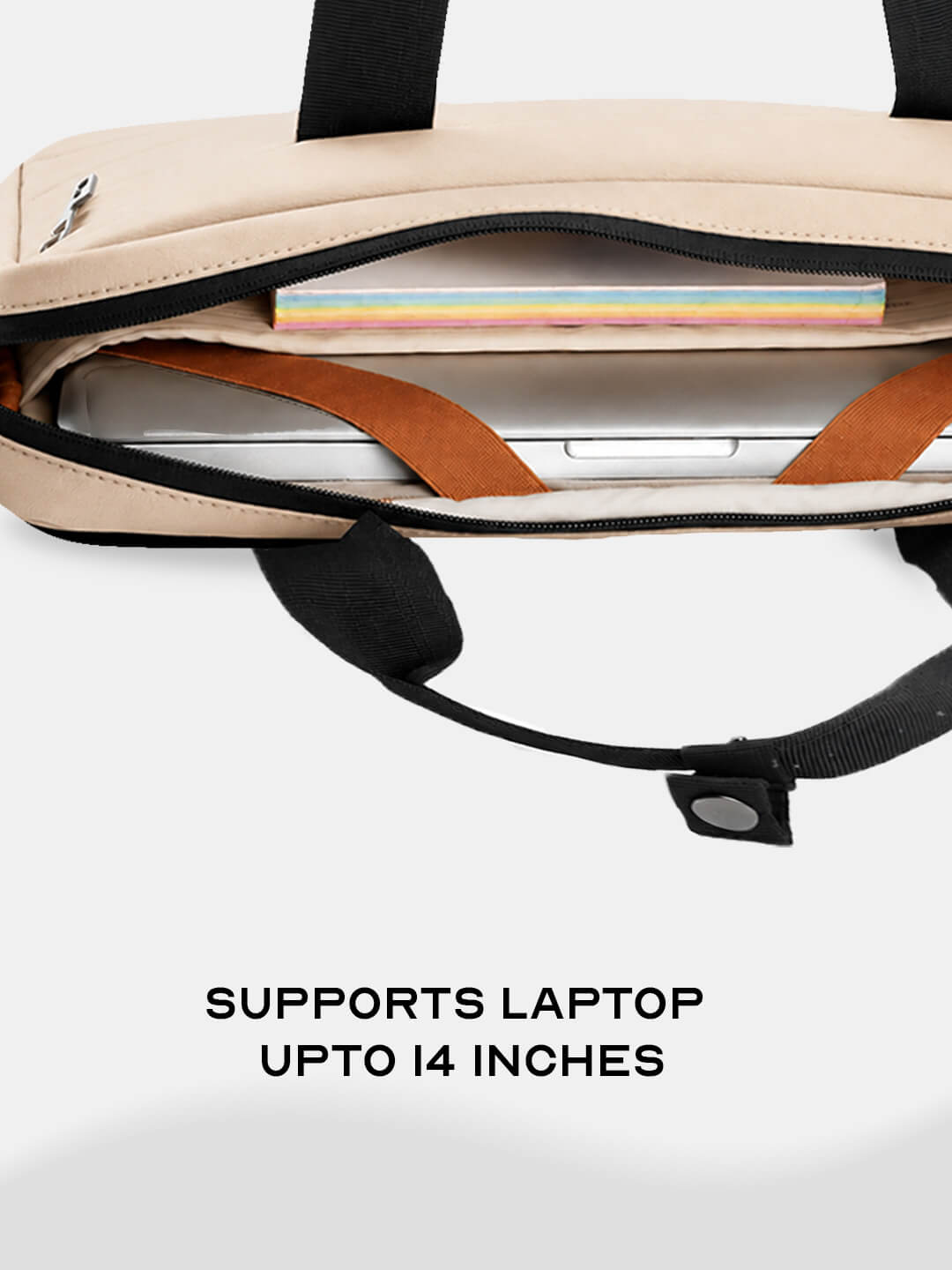 Float Laptop Messenger Bag Beige