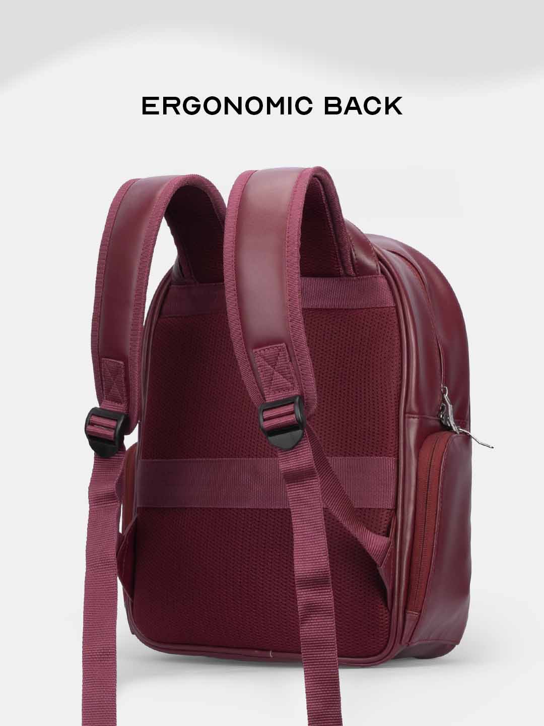 Buy Conchita Quilted Backpack Maroon – Backpacks Online in India | Assembly