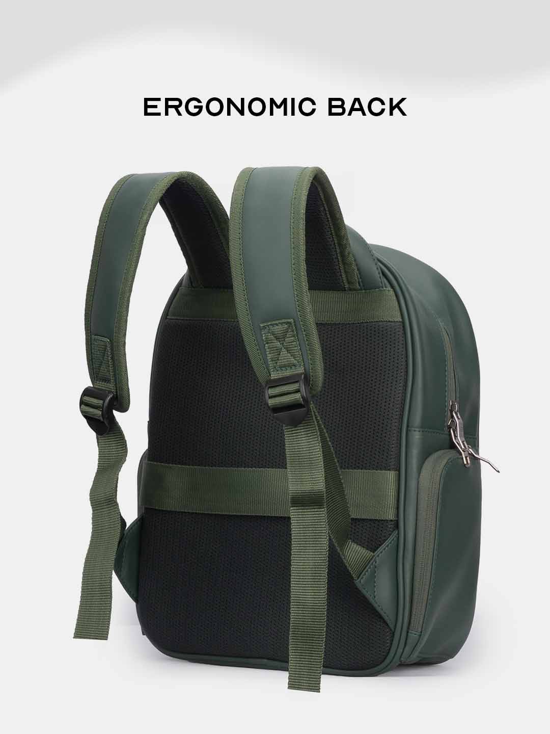 Buy Conchita Quilted Backpack Green – Backpacks Online in India | Assembly
