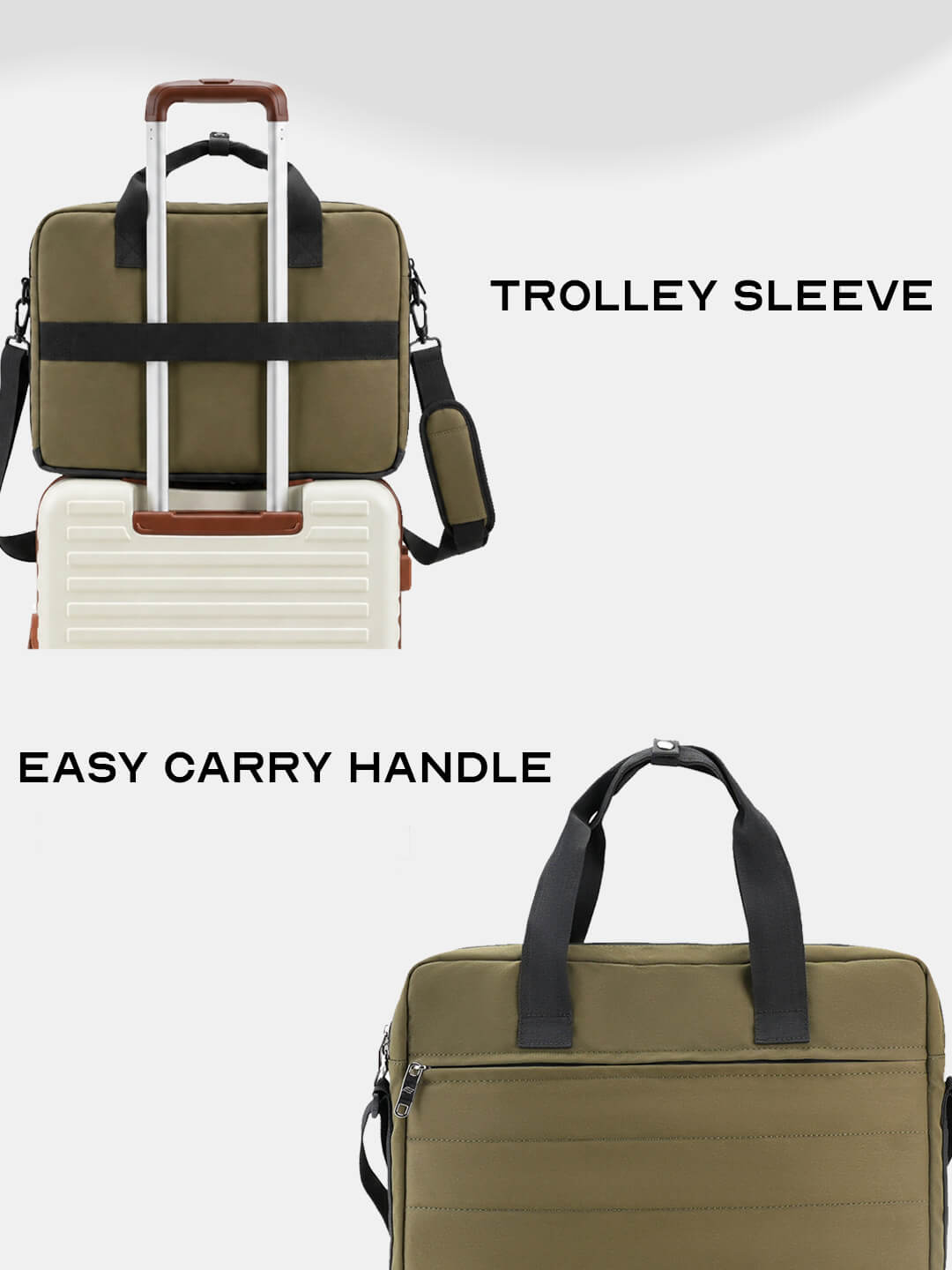 Float Laptop Messenger Bag Olive Green