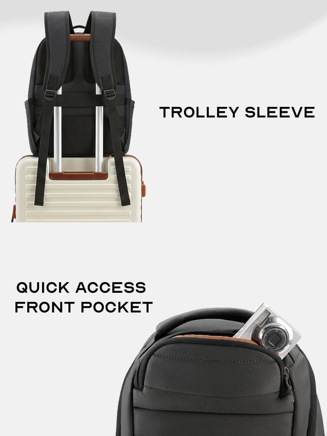 Float Premium Laptop Backpack Black