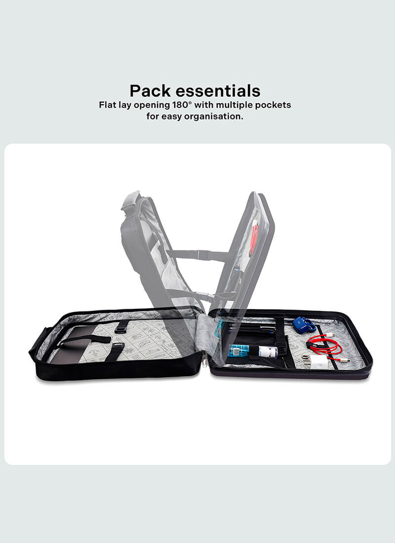 Edge | Grey | Hardshell Laptop Backpack