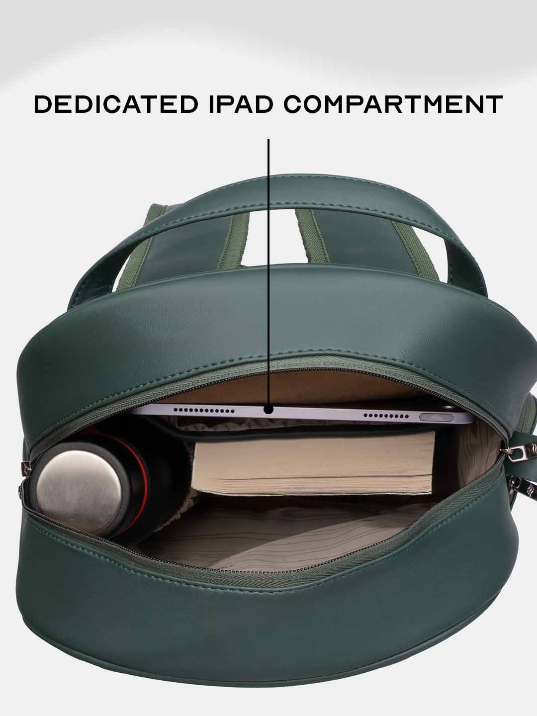 Buy Conchita Quilted Backpack Green – Backpacks Online in India | Assembly