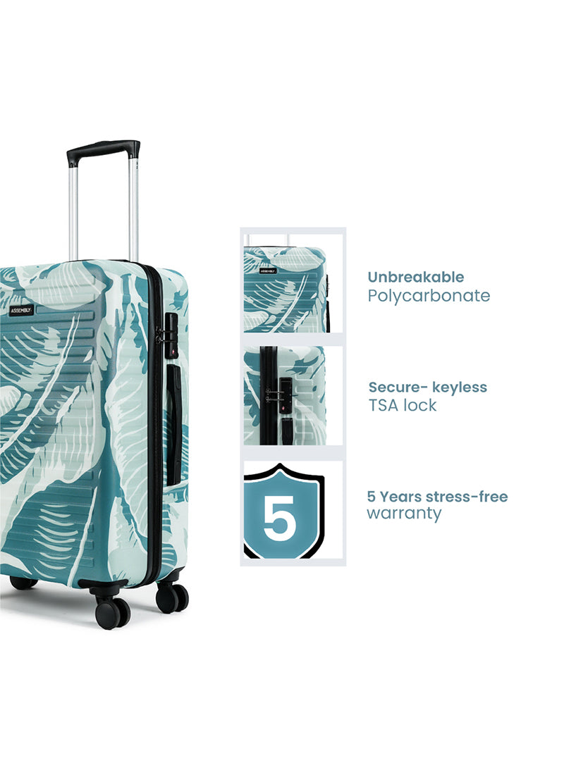 Stark | Tropical Print | Medium Hard Luggage