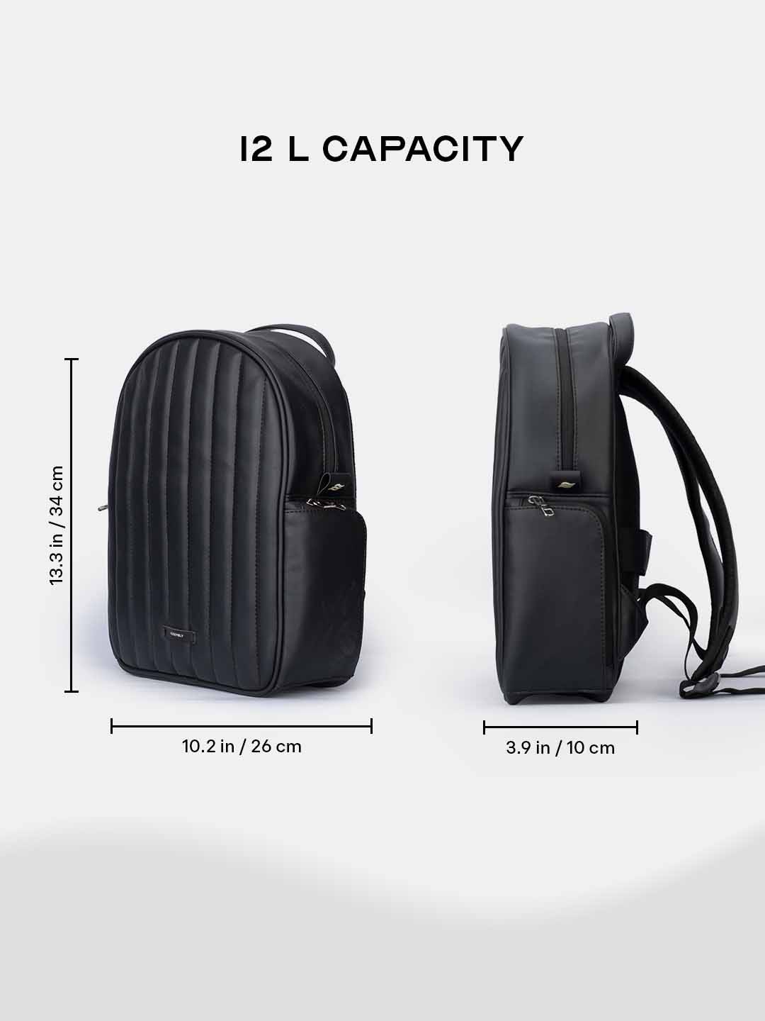 Buy Conchita Quilted Backpack Black – Backpacks Online in India | Assembly